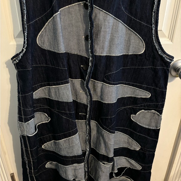 Long Denim Vest - Picture 4 of 4